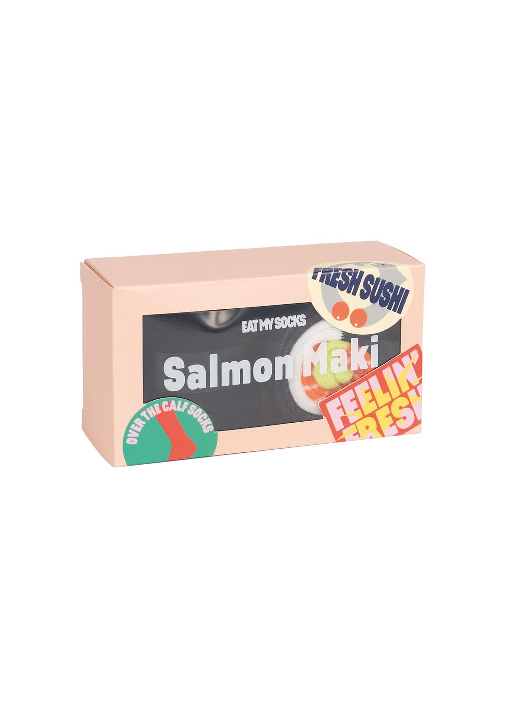 Salmon Maki strømper - mønstret